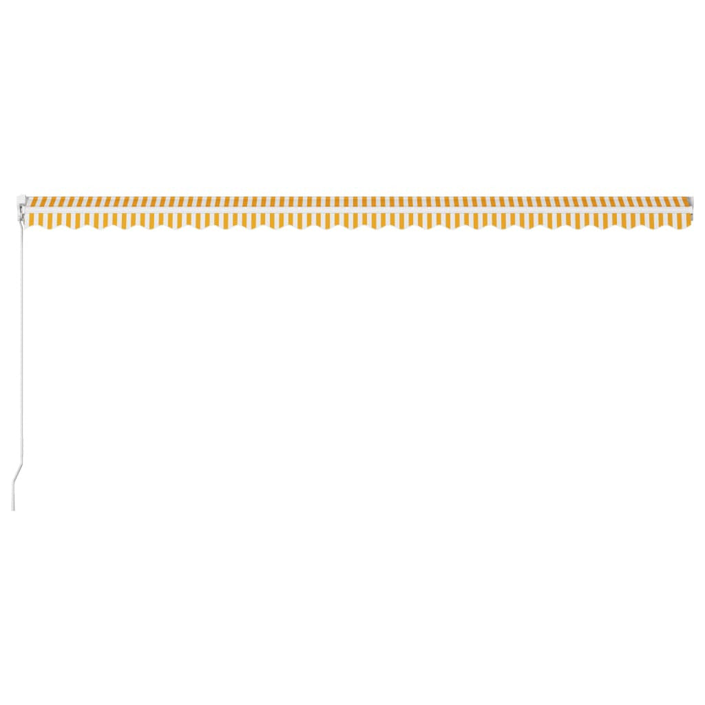 Vidaxl Toldo Manual Retráctil Amarillo Y Blanco 600x300 Cm_4