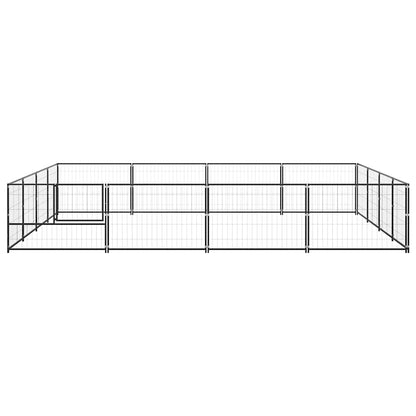 Perrera Acero 16 M² Negra_4