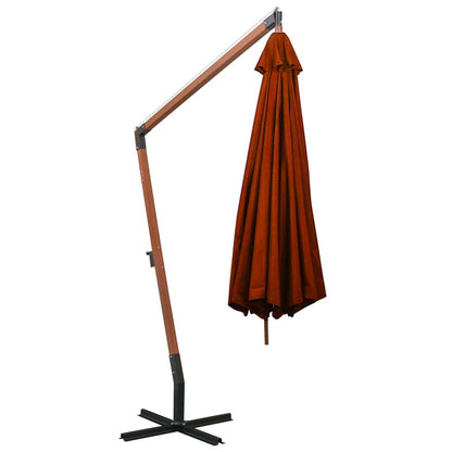 Vidaxl Sombrilla Jardín Colgante Palo Madera Abeto Terracota 3,5x2,9 M_3