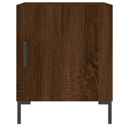 Mesitas Noche 2 Uds Madera Ingeniería Marrón Roble 40x40x50 Cm_2