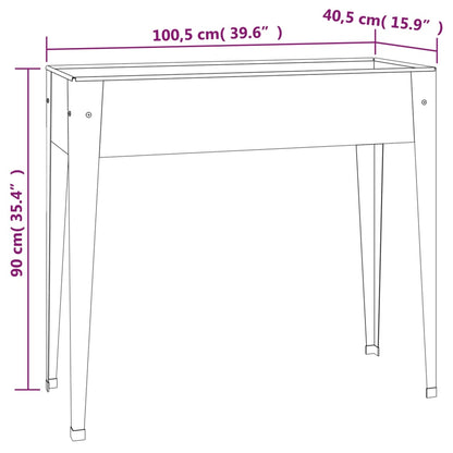 Jardinera De Acero Galvanizado 100,5x40,5x90 Cm_5