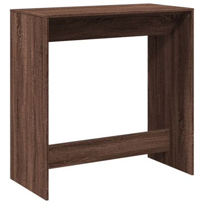 Mesa Alta De Bar Madera Ingeniería Marrón Roble 102x50x103,5 Cm_4