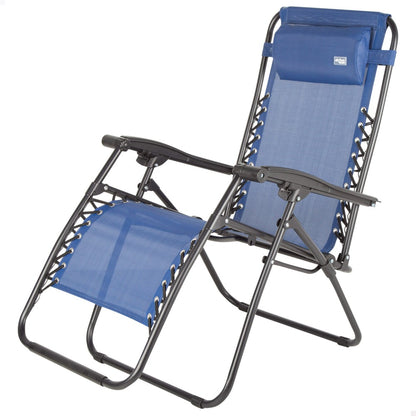 Aktive Silla Plegable Jardín Gravedad Cero Azul 2 Posiciones_0