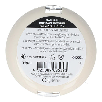 Maquillaje Polvos compacto nº3 Warn Honey Sante 9 g