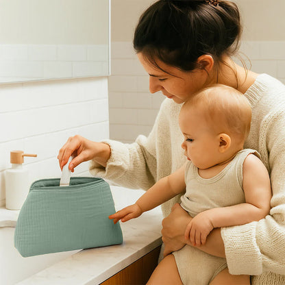 Neceser En Algodón Bio Verde