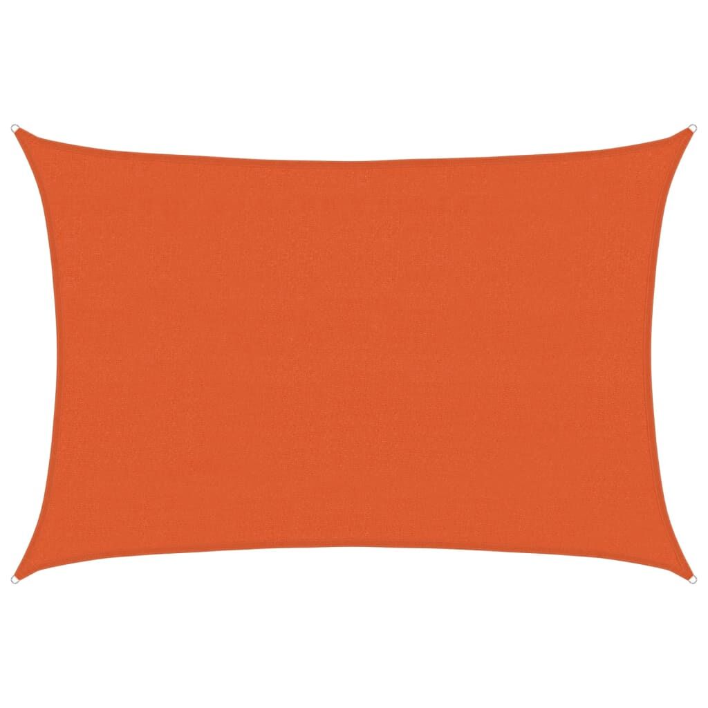 Vidaxl Toldo De Vela Naranja Hdpe 160 G/m² 3,5x5 M_0