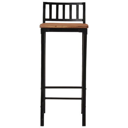 Taburetes Altos 4 Uds Madera Maciza De Acacia_3