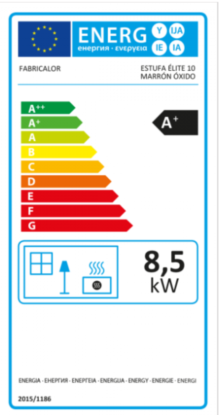 Fabricalor Estufa De Pellets Élite 10 Blanco Ventilada_2