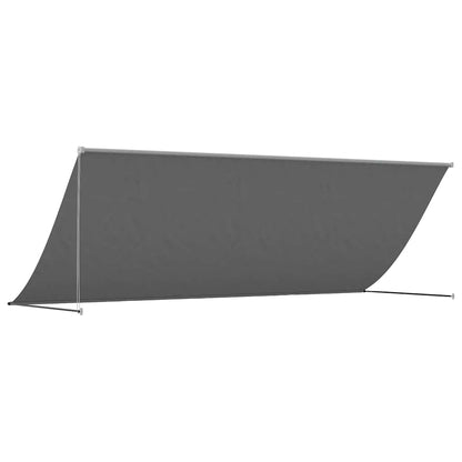 Toldo Retráctil De Tela Y Acero Gris Antracita 350x150 Cm_4