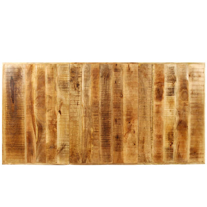 Mesa De Comedor De Madera Maciza De Mango Rugosa 180 Cm_2