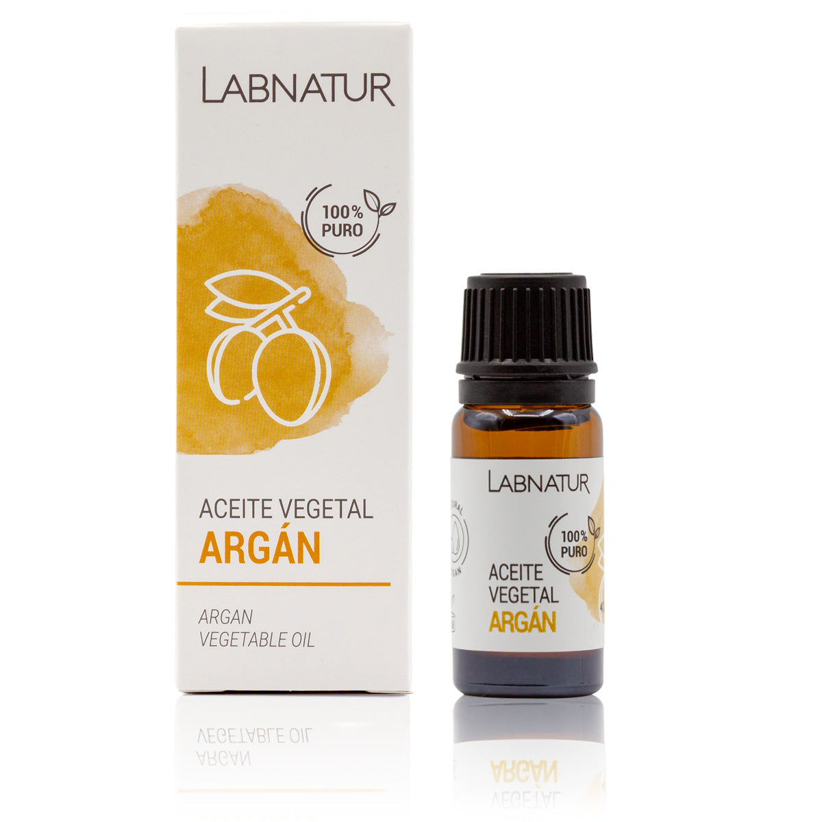 Aceite Vegetal de Argán 100% Puro Labnatur 10 ml | Nutre y Suaviza | Rostro, Cabello, Barba y Uñas_0