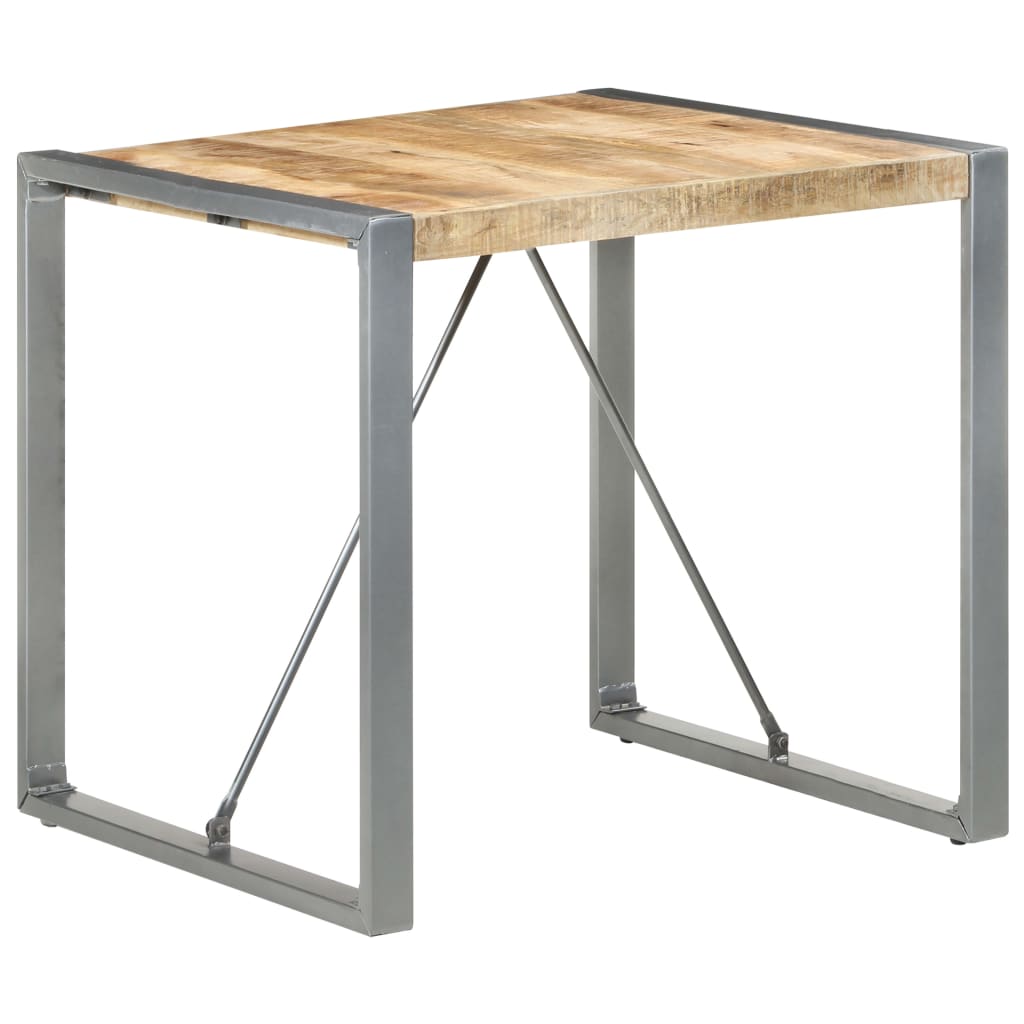Mesa De Comedor Madera De Mango Rugosa 80x80x75 Cm_4