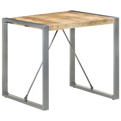 Mesa De Comedor Madera De Mango Rugosa 80x80x75 Cm_4