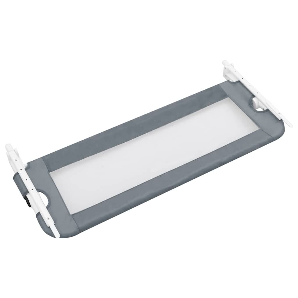 Vidaxl Barandilla De Seguridad Cama De Niño Poliéster Gris 102x42 Cm_3