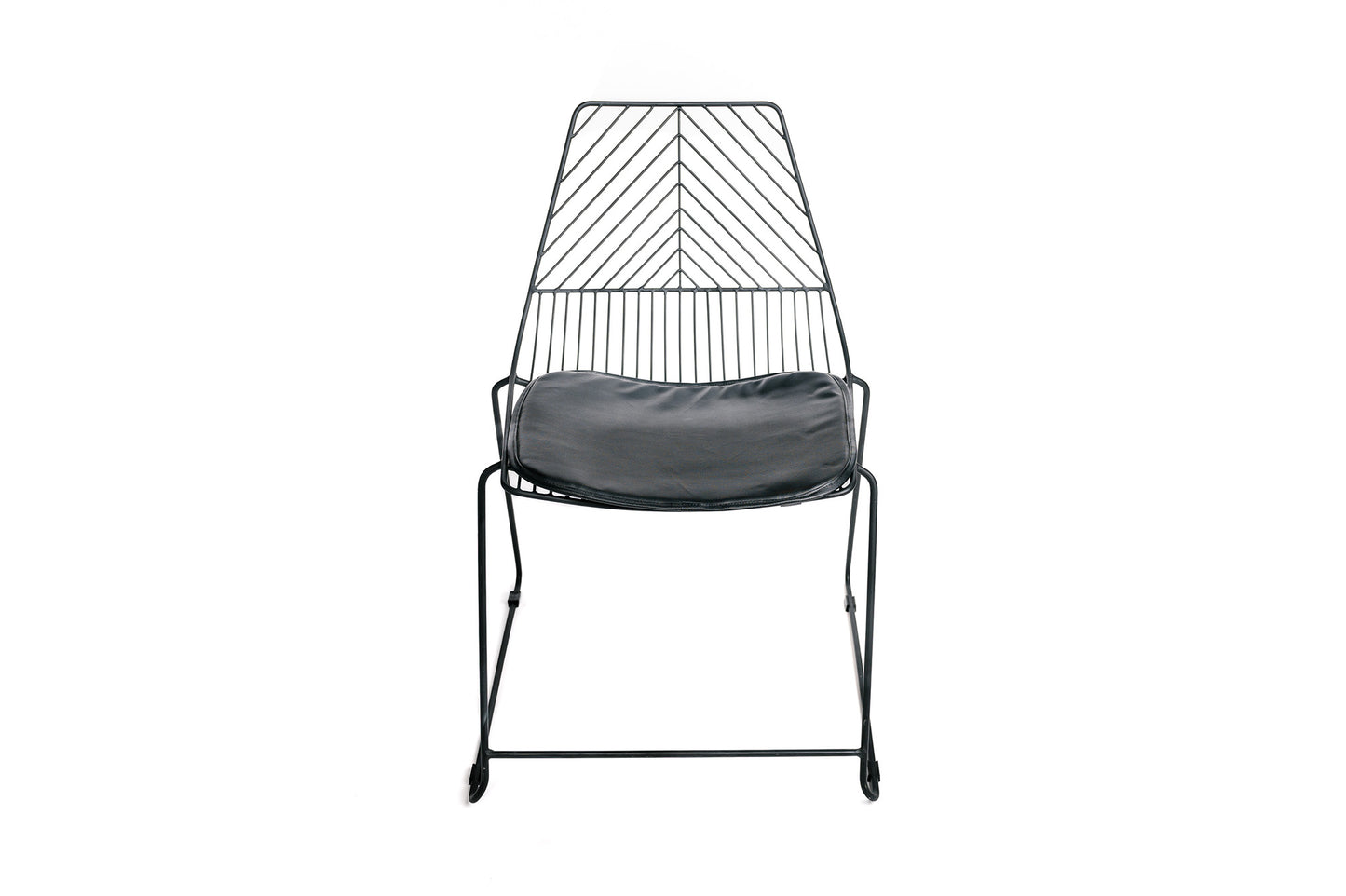 Juego De 4 Sillas De Comedor Estilo Industrial De Metal Negro Con Base Apilable 60x59x81 Cm- Muebles De Comedor_1