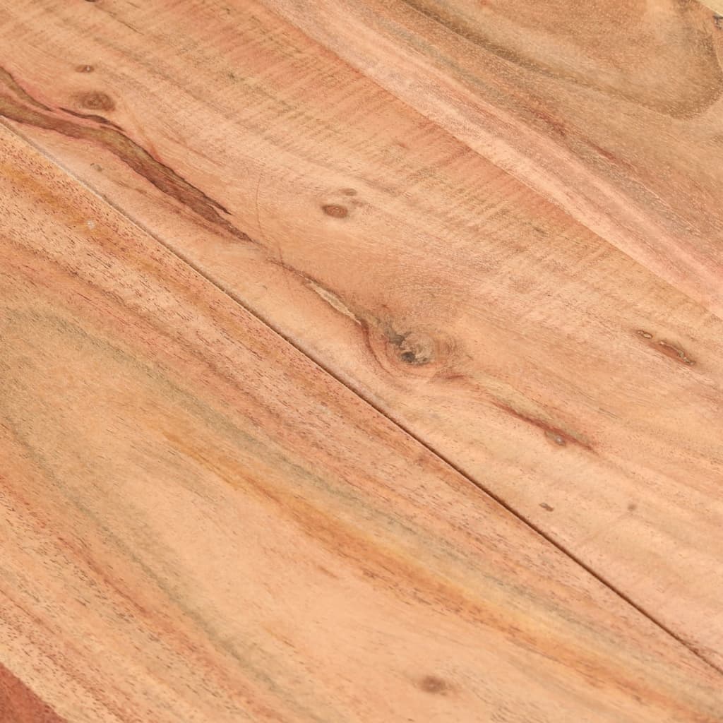 Mesa De Comedor Madera Maciza De Acacia Negra 140x70x76 Cm_4