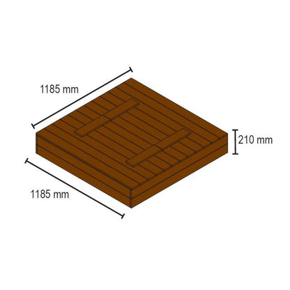Arenero De Madera Masgames Tectum Con Cubierta De Madera Plegable._2