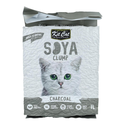 Kit Cat Arena Eco SoyaClump - Charcoal 7 L Arena para gatos