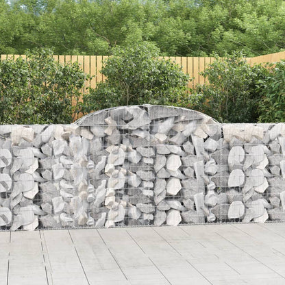 Cestas De Gaviones 15 Uds Forma Arco Hierro 300x30x100/120 Cm_1