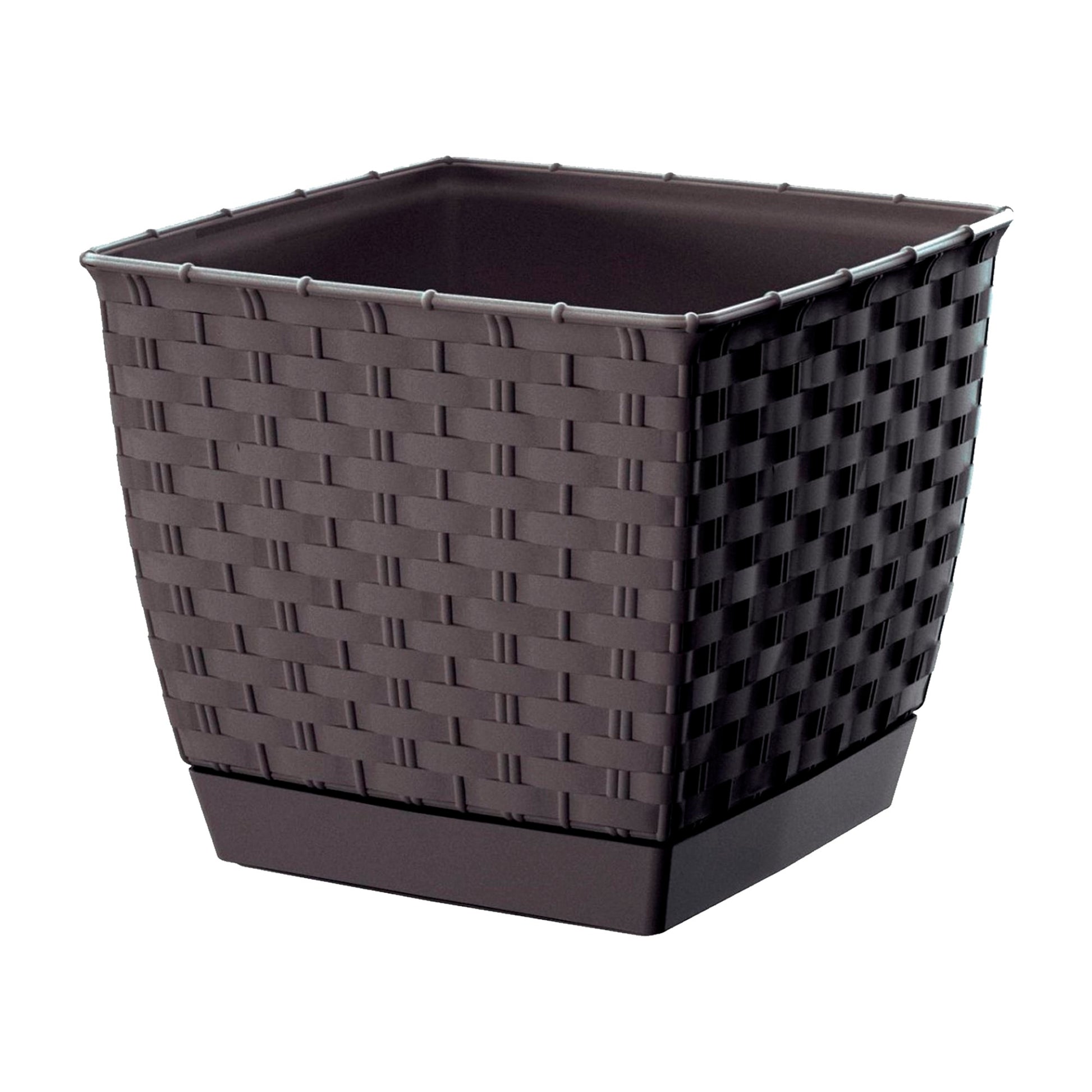 Maceta Ratolla Square 2,5l., Dimensiones (mm) 165x165x142, Color Ocre Oscuro_0