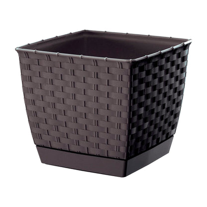 Maceta Ratolla Square 2,5l., Dimensiones (mm) 165x165x142, Color Ocre Oscuro_0