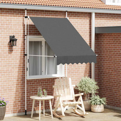 Toldo Retráctil De Funcionamiento Manual Antracita 150 Cm_1