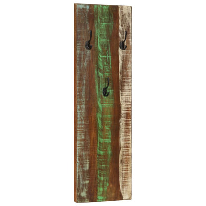 Percheros De Pared 2 Uds Madera Maciza Reciclada 36x3x110 Cm_0