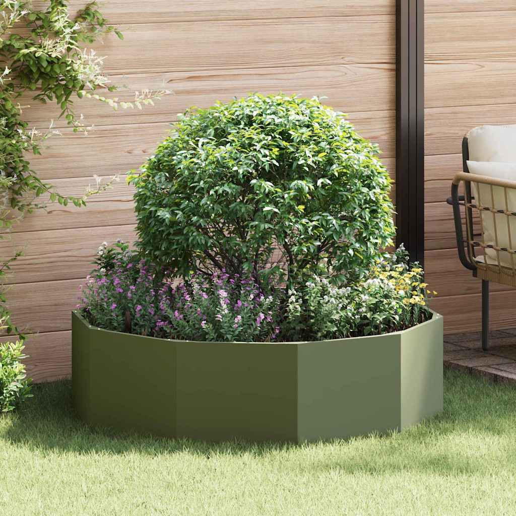 Jardinera Verde Oliva 120 X 120 X 35 Cm Acero_1