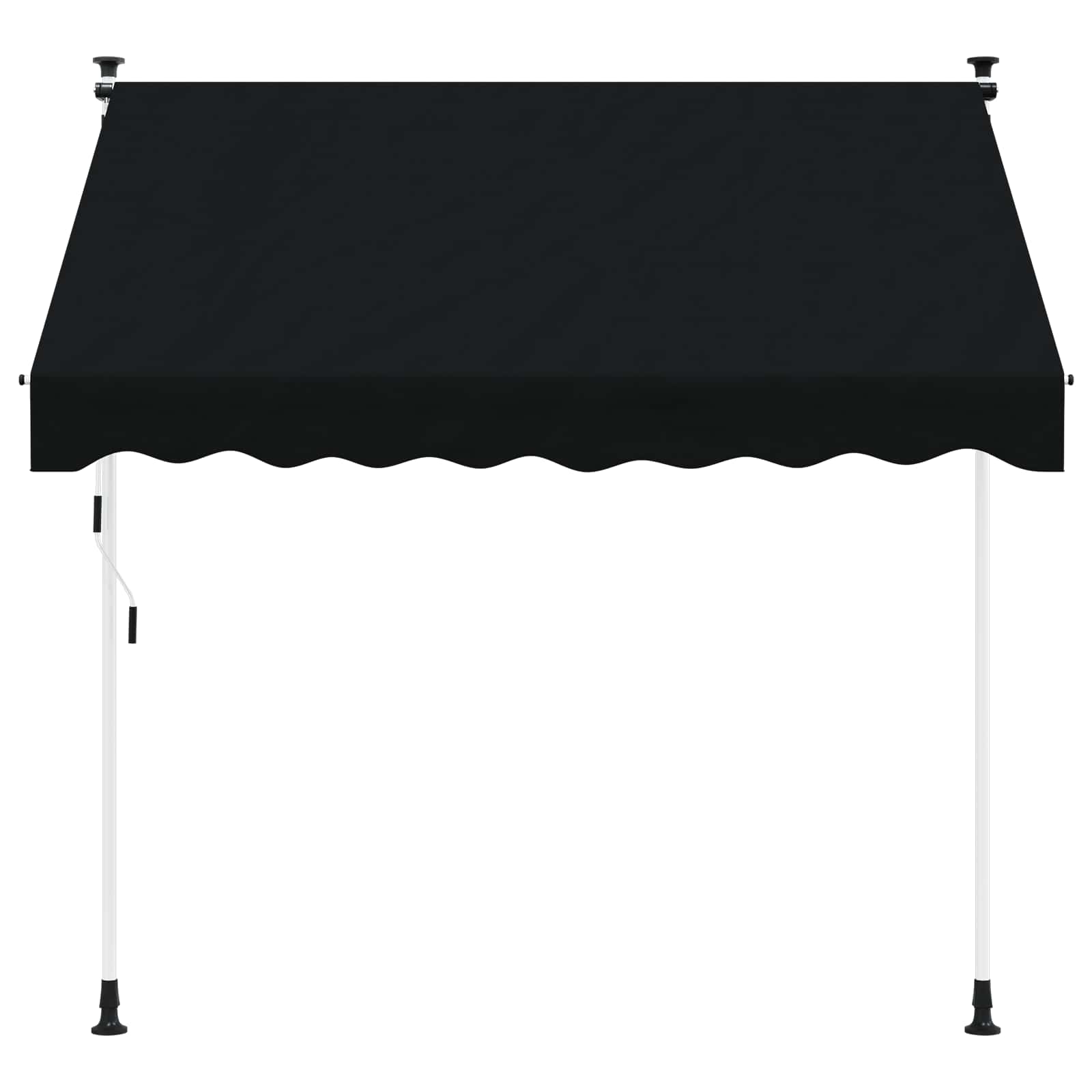 Toldo Retráctil Manual Negro 150 Cm_2