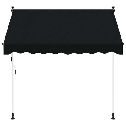 Toldo Retráctil Manual Negro 150 Cm_2
