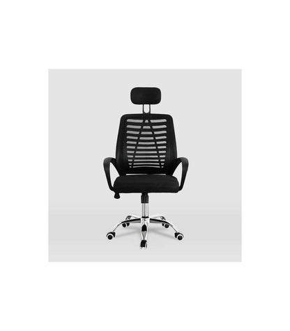 Silla Despacho Giratoria Esther Tapizada En Tejido Transpirable Negro, 111/121cm(alto) 61c_0
