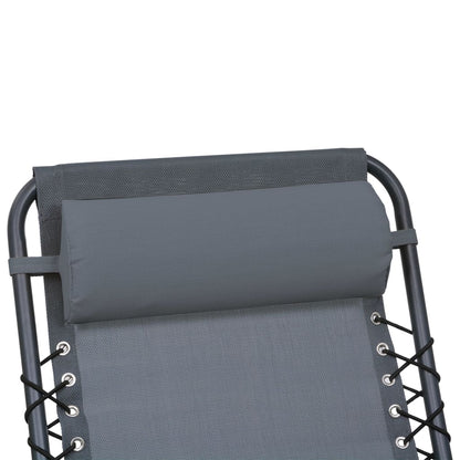 Vidaxl Reposacabezas De Silla De Jardín Textilene Gris 40x7,5x15 Cm_3