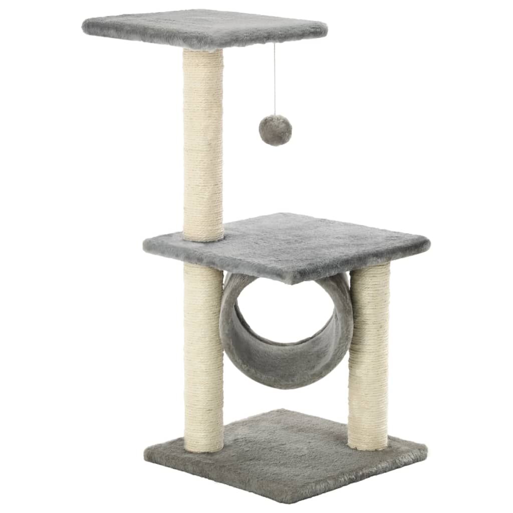 Vidaxl Rascador Para Gatos Con Poste Rascador De Sisal 65 Cm Gris_0