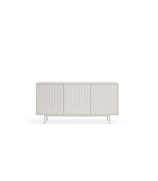 Mueble Aparador Modelo Sierra 3 Puertas 3 Cajones Interiores Acabado Blanco, 159.2cm(ancho_0