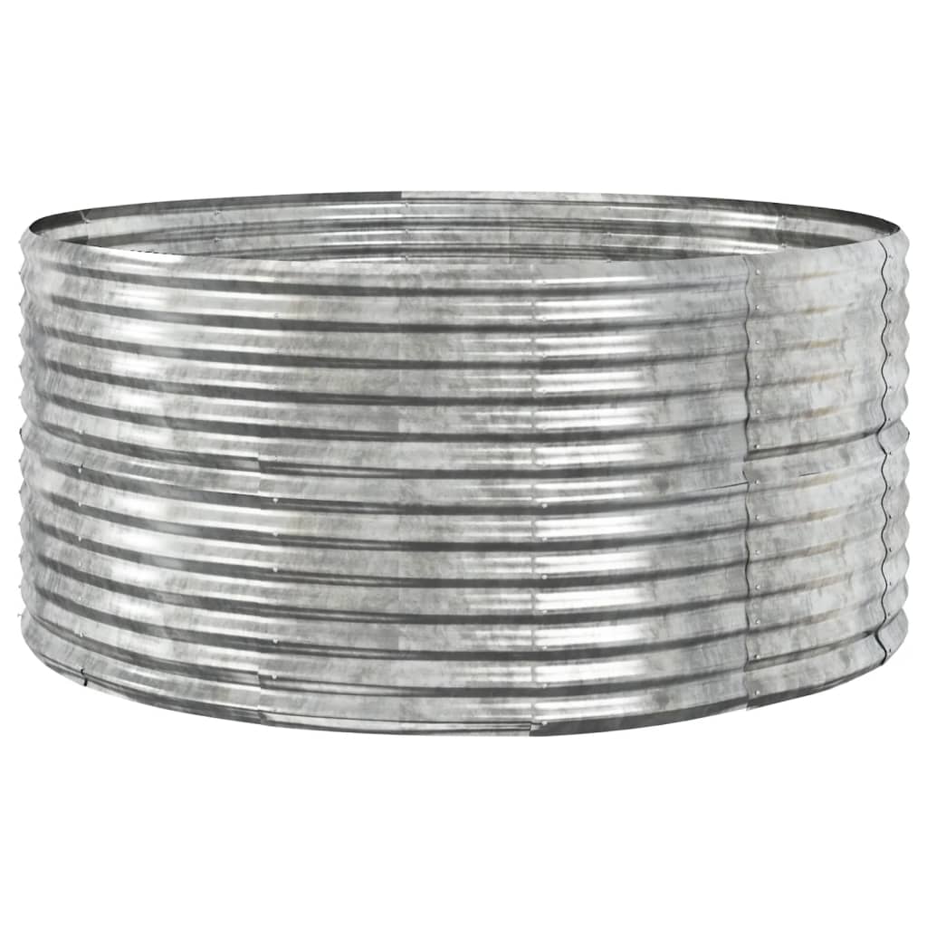 Jardinera Arriate Acero Galvanizado Plata 140x140x68 Cm_0