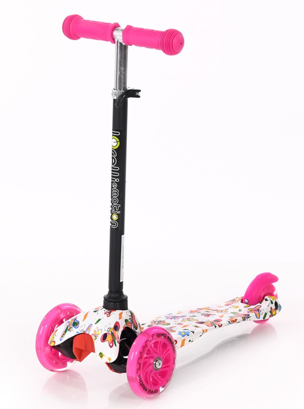 Patinete Infantil Con Luces En Las Ruedas Mini Pink Butterfly_0