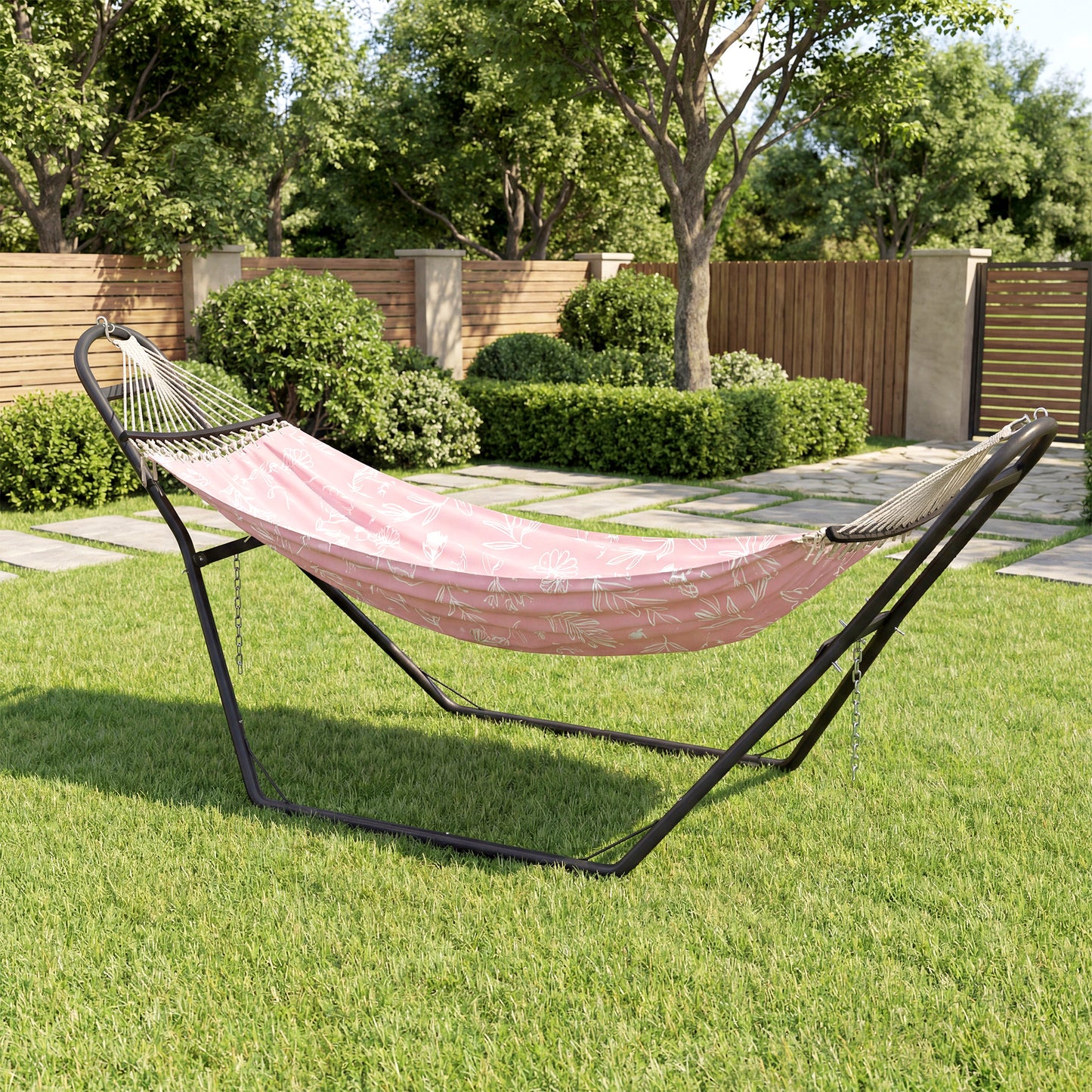 Outsunny Soporte Para Hamaca Para 2-3 Personas Cadena Ajustable Largo 278 Cm_4