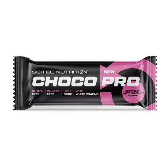 Choco Pro Bar 50 Gr Fresa - Chocolate Blanco