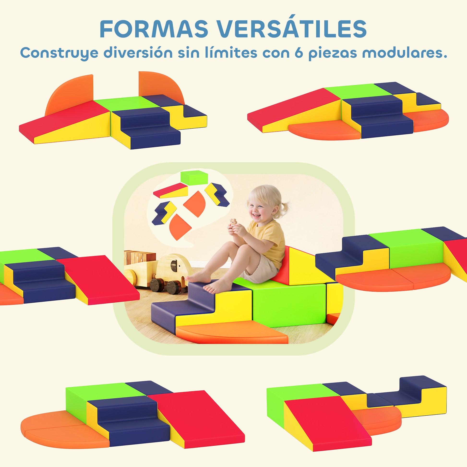 Aiyaplay Juego De 6 Bloques De Espuma Para Niños_3