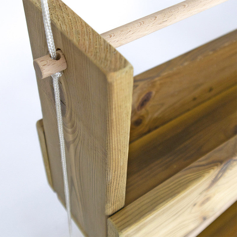 Jardinera Colgante Big Woody 3b De Madera Tratada Para Exterior Hortalia_2