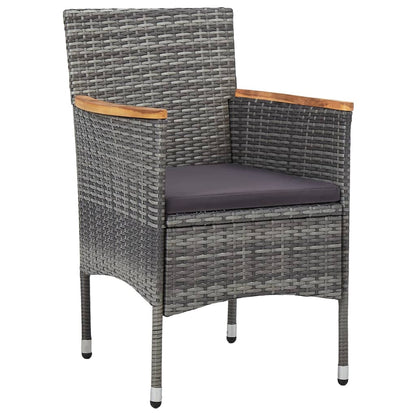 Juego De Comedor Para Jardín De 5 Piezas Gris / Vetonek_4