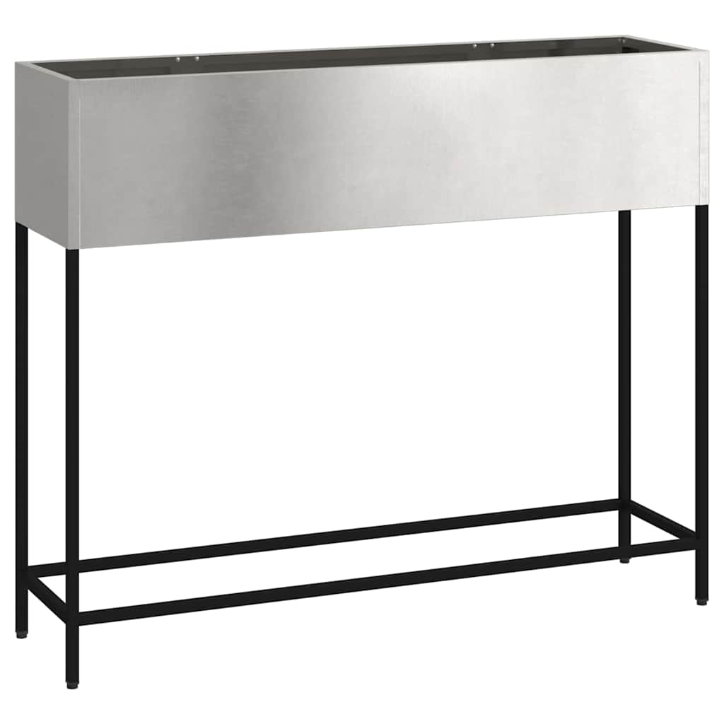 Jardinera Elevada Plateado 100 X 26 X 82 Cm Acero Inoxidable_0