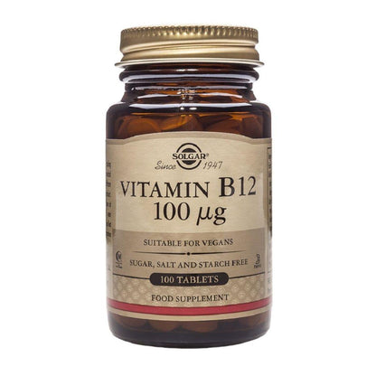 Vit B12 100 mcg Solgar 100 Comprimidos