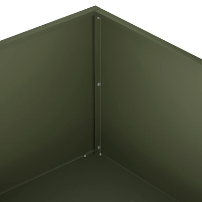 Macetero De Jardín 2 Uds. Verde Oliva 80 X 80 X 30 Cm_5