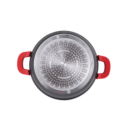 Cacerola Ø20x9.0cm Aluminio Fundido Induccion Con Tapa Magna_4
