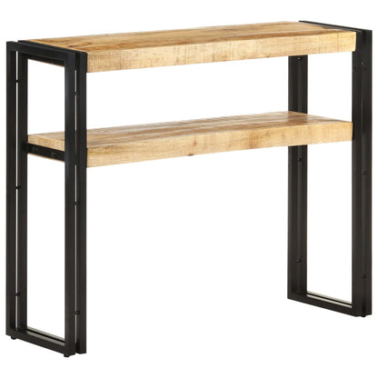Mesa Consola De Madera De Mango Rugosa 90x30x75 Cm_4