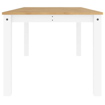 Mesa De Comedor Panama Madera Maciza Pino Blanco 180x90x75 Cm_3