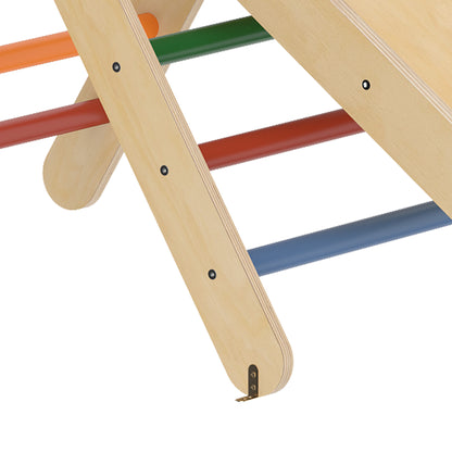 Escalada Para Niños Aiyaplay Madera De Pino Multilaminada Multicolor 147x64.5x63 Cm_5