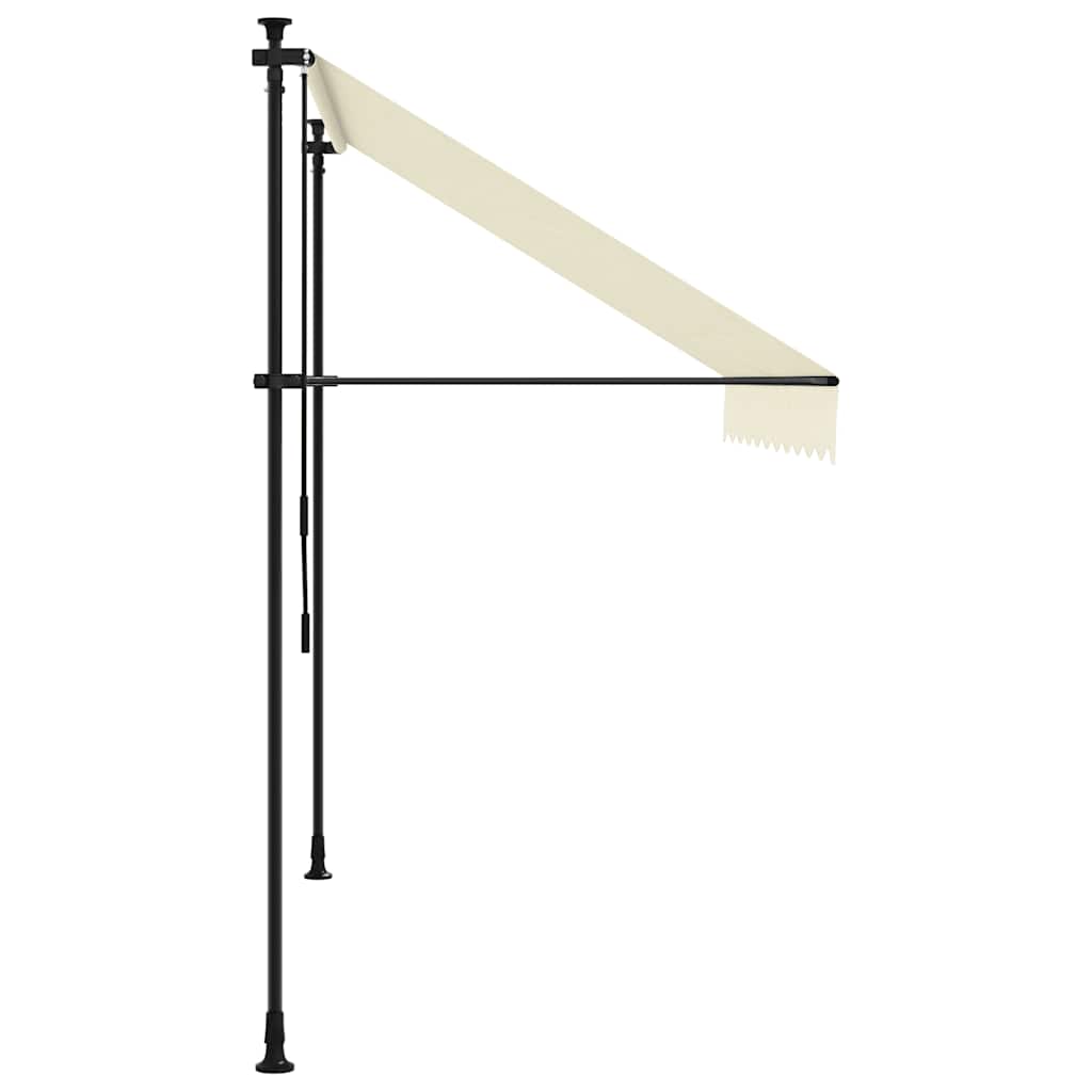 Toldo Retráctil De Tela Y Acero Crema 300x150 Cm_4