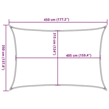 Vidaxl Toldo De Vela Rectangular Hdpe Gris Claro 160 G/m² 3,5x4,5 M_2